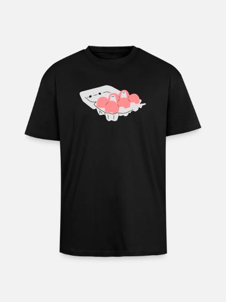 eier - Oversized Heavyweight Unisex T-Shirt - Schwarz