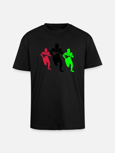 rugby - Unisex Oversized Heavyweight T-shirt - black