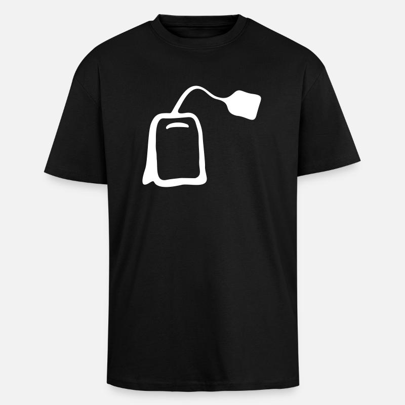Teebeutel - Oversized Heavyweight Unisex T-Shirt - Schwarz
