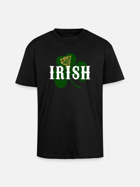 irish - T-shirt unisexe oversize épais - noir