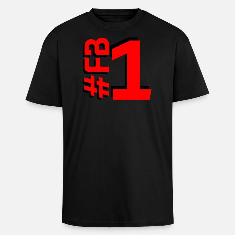 FB1-KARTON - Oversized Heavyweight Unisex T-Shirt - Schwarz