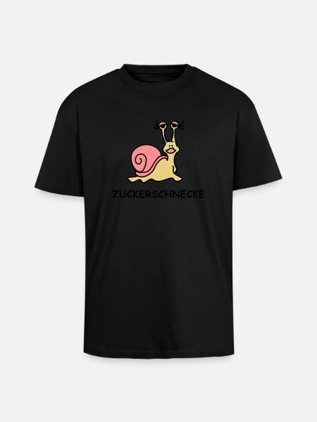 Zuckerschnecke - Unisex Oversized Heavyweight T-shirt - black