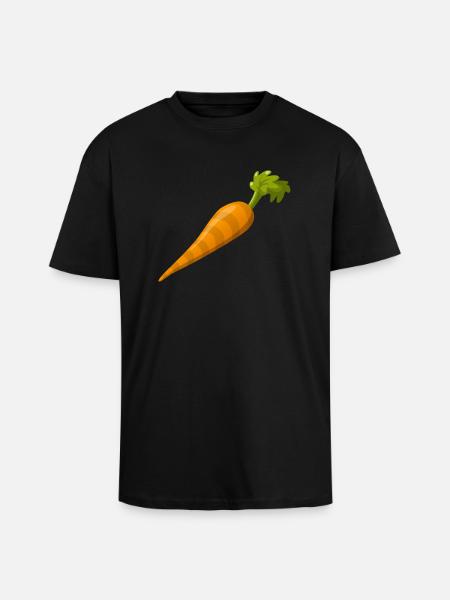 Carrot! - Unisex Oversized Heavyweight T-shirt - black