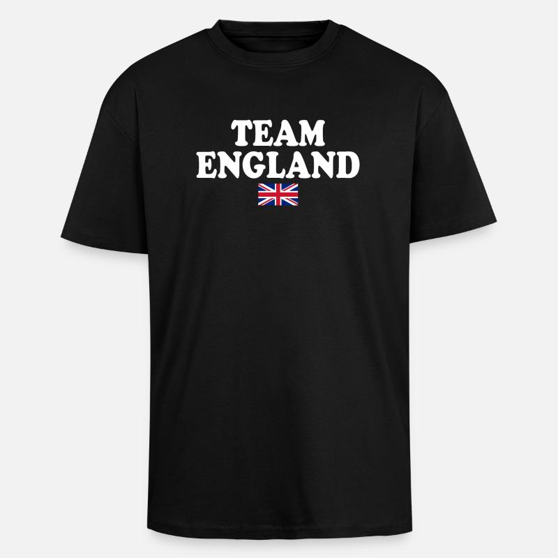 England - Oversized Heavyweight Unisex T-Shirt - Schwarz