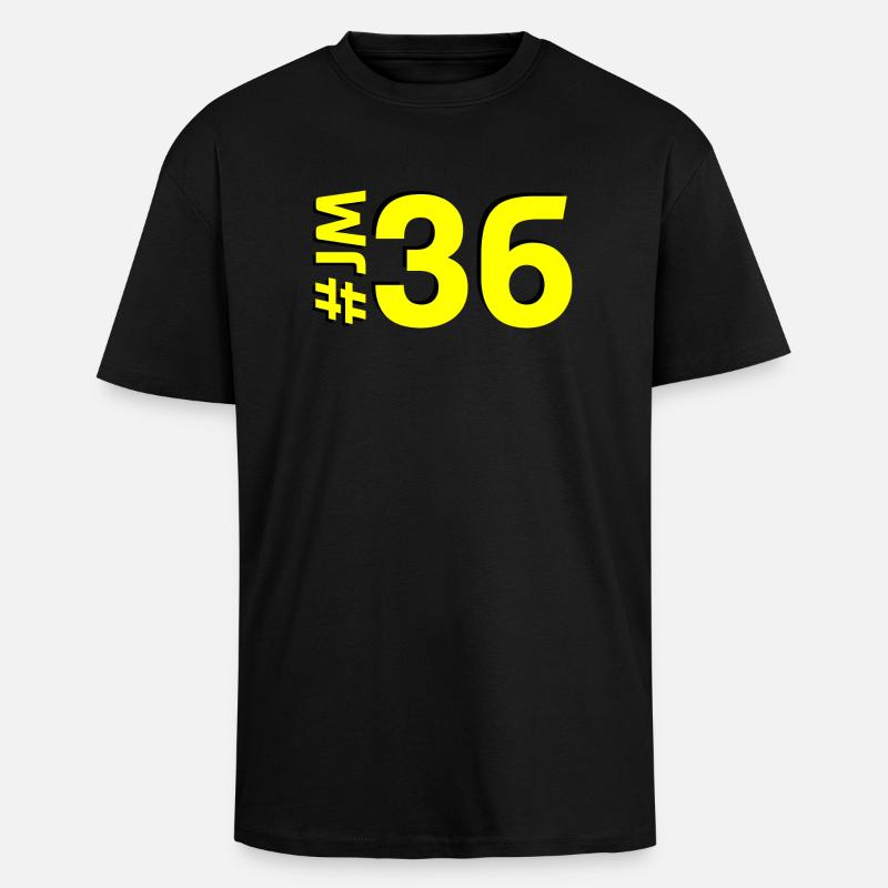 JM36-KARTON - Oversized Heavyweight Unisex T-Shirt - Schwarz