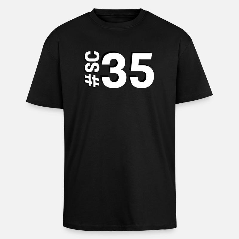 SC35 - Oversized Heavyweight Unisex T-Shirt - Schwarz