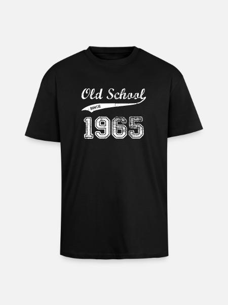 1965 - Oversized Heavyweight Unisex T-Shirt - Schwarz