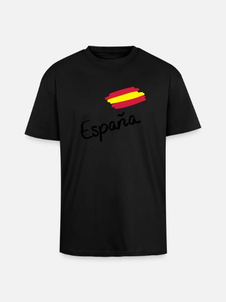 spain__f3 - Oversized Heavyweight Unisex T-Shirt - Schwarz