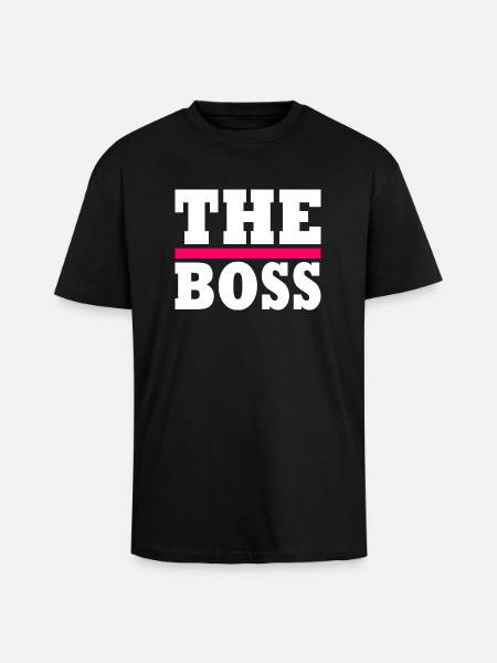 The boss - T-shirt unisexe oversize épais - noir