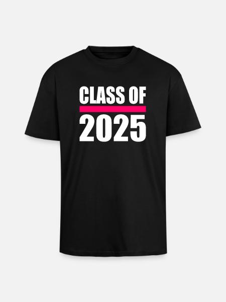 Class of 2025 - Unisex Oversized Heavyweight T-shirt - black