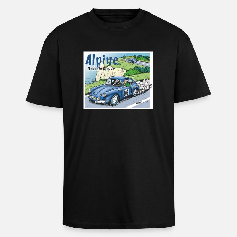 Polete in Alpine 106 - Heavy Oversized T-Shirt - black