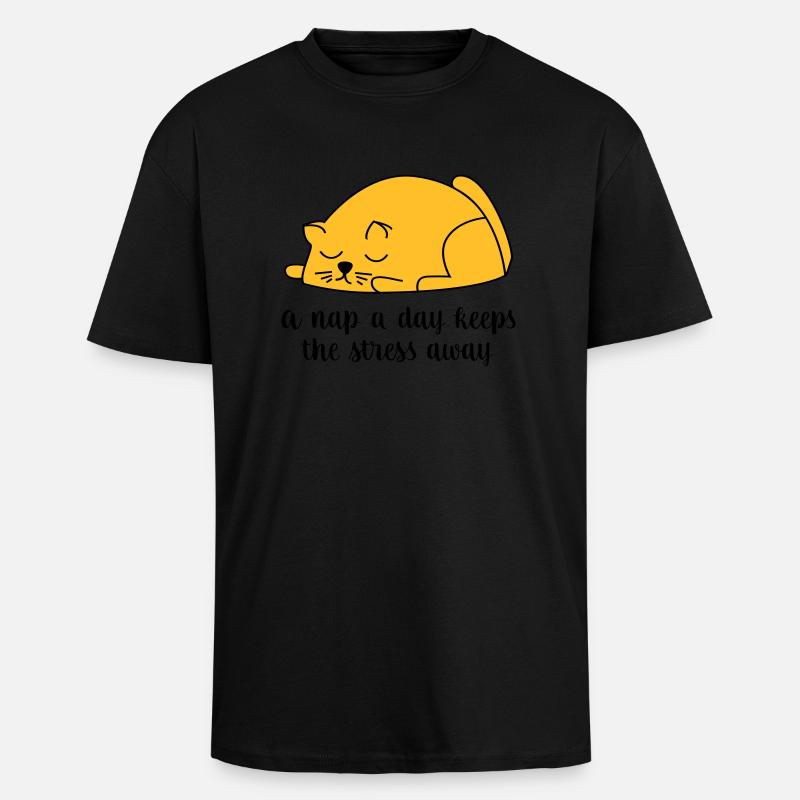 dormir - T-shirt unisexe oversize épais - noir