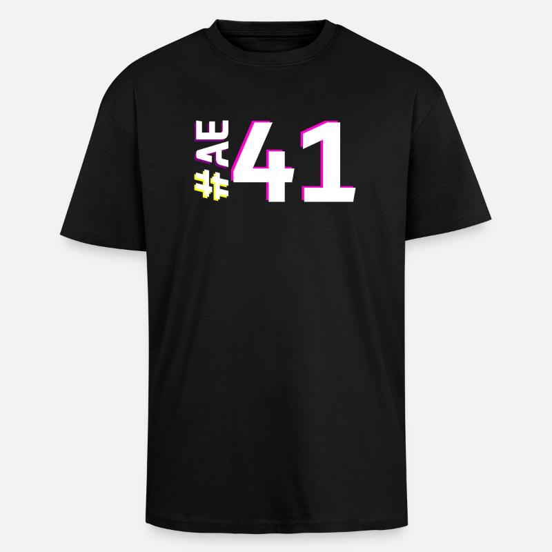 AE41-KARTON - Oversized Heavyweight Unisex T-Shirt - Schwarz