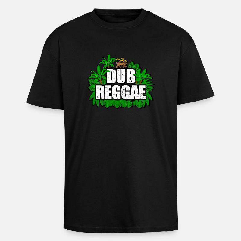 Reggae Dub - Oversized Heavyweight Unisex T-Shirt - Schwarz