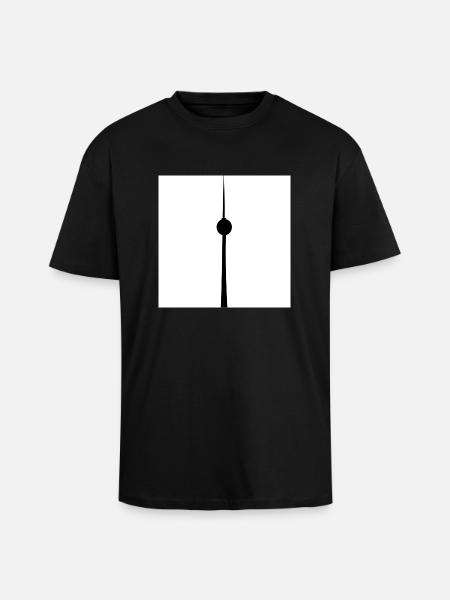 Berliner Fernsehturm - Oversized Heavyweight Unisex T-Shirt - Schwarz