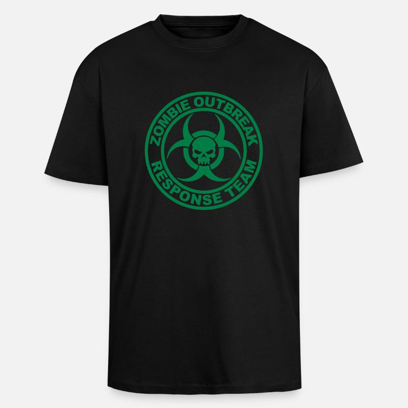 Zombie Outbreak Response Team - Oversized Heavyweight Unisex T-Shirt - Schwarz