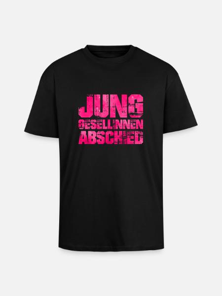 junggesellinnenabschied pink - Oversized Heavyweight Unisex T-Shirt - Schwarz