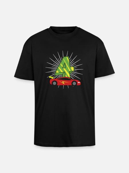 Anniversaire d'enfants 4 ans d'anniversaire - T-shirt unisexe oversize épais - noir