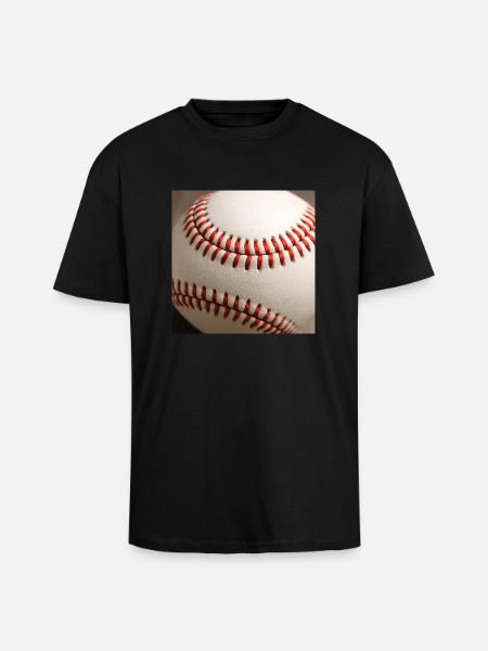 Baseball - Unisex Oversized Heavyweight T-shirt - black