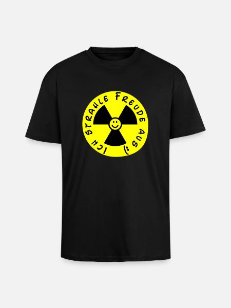03_ausstrahlung - Oversized Heavyweight Unisex T-Shirt - Schwarz