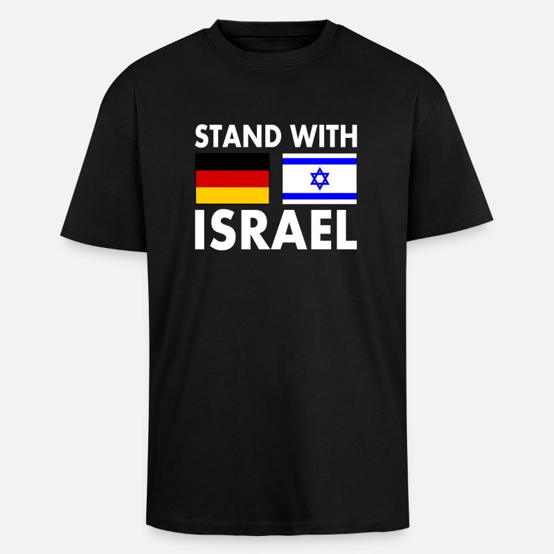 Israel - Oversized Heavyweight Unisex T-Shirt - Schwarz