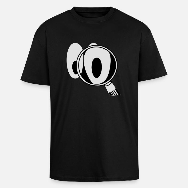 Smiley CSI - Oversized Heavyweight Unisex T-Shirt - Schwarz