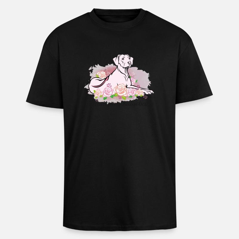 Rhodesian Ridgeback - Oversized Heavyweight Unisex T-Shirt - Schwarz