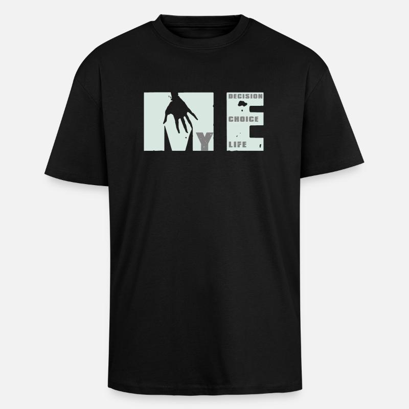 MEvolution: Choix, Décision, Vie - T-shirt unisexe oversize épais - noir