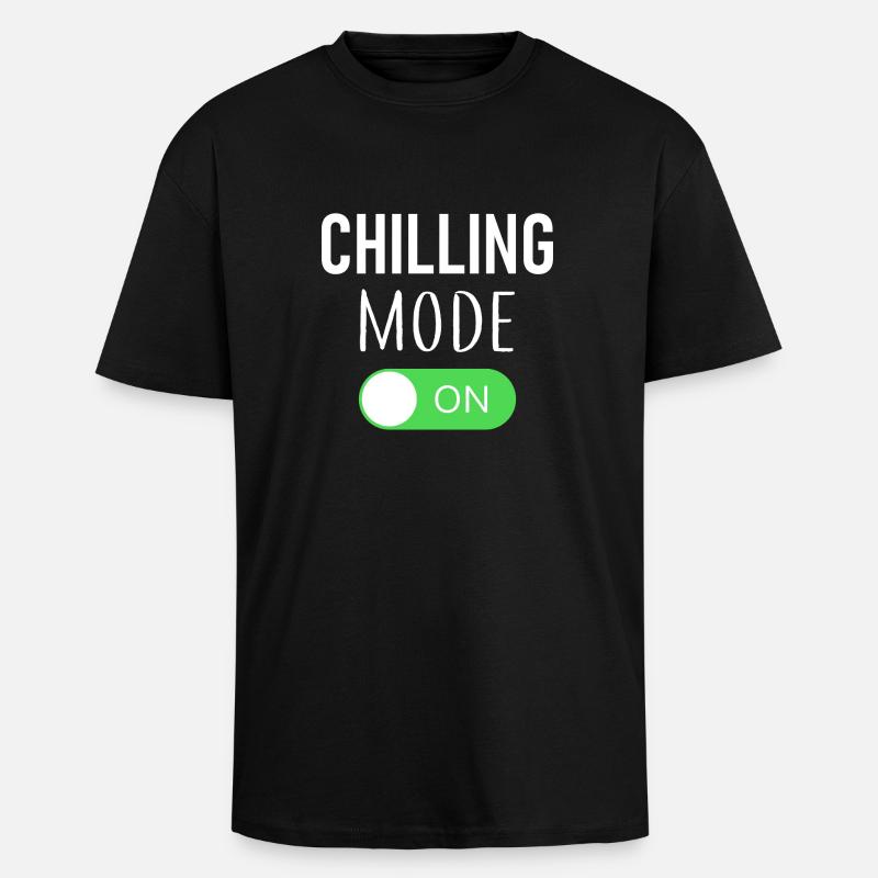 Mode refroidissement activé - T-shirt unisexe oversize épais - noir