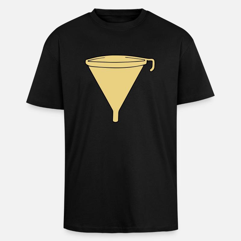 funell - Oversized Heavyweight Unisex T-Shirt - Schwarz
