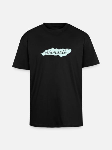 namaste - Unisex Oversized Heavyweight T-shirt - black