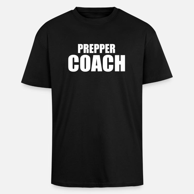 Prepper - T-shirt unisexe oversize épais - noir
