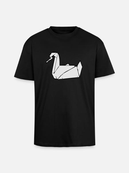 PRISON BREAK Kranich - Oversized Heavyweight Unisex T-Shirt - Schwarz