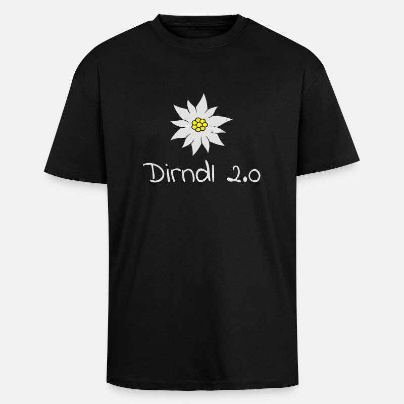 dirndl 2.0 - Oversized Heavyweight Unisex T-Shirt - Schwarz
