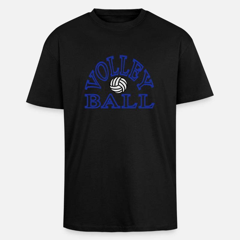 siatkówka - Oversized Heavyweight Unisex T-Shirt - Schwarz