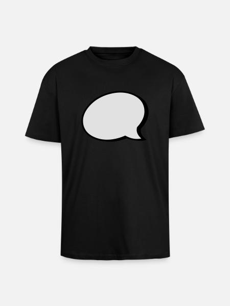 bulle - T-shirt unisexe oversize épais - noir
