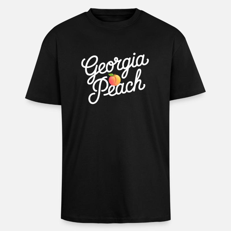 Georgia Peach Drehbuch - Oversized Heavyweight Unisex T-Shirt - Schwarz