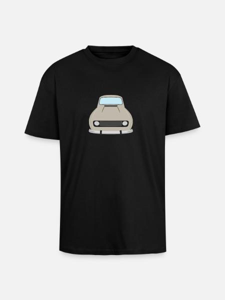4L beige - Unisex Oversized Heavyweight T-shirt - black
