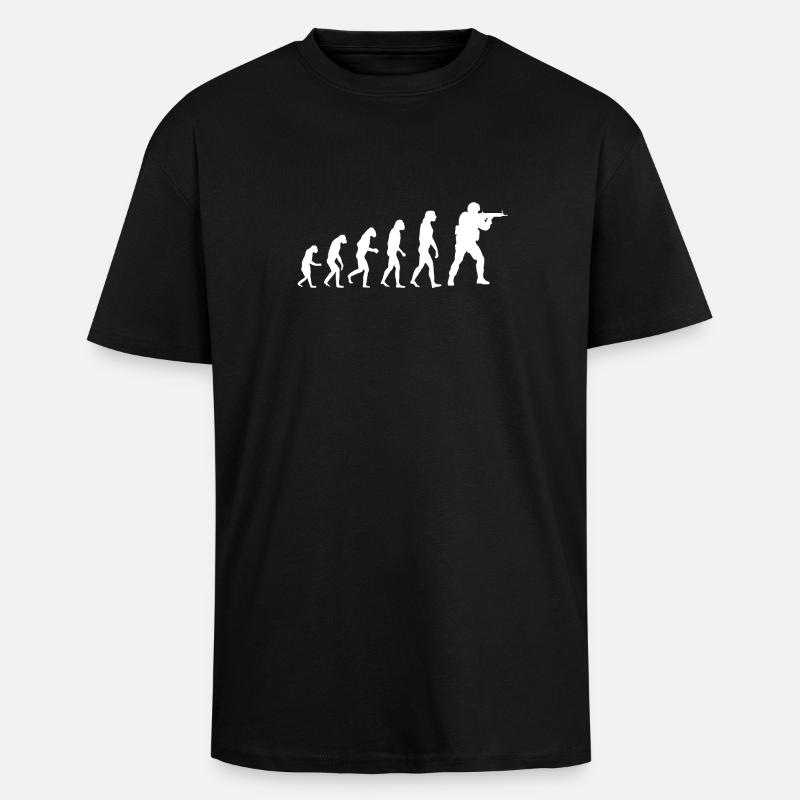 Evolution Gaming - Unisex Oversized Heavyweight T-shirt - black