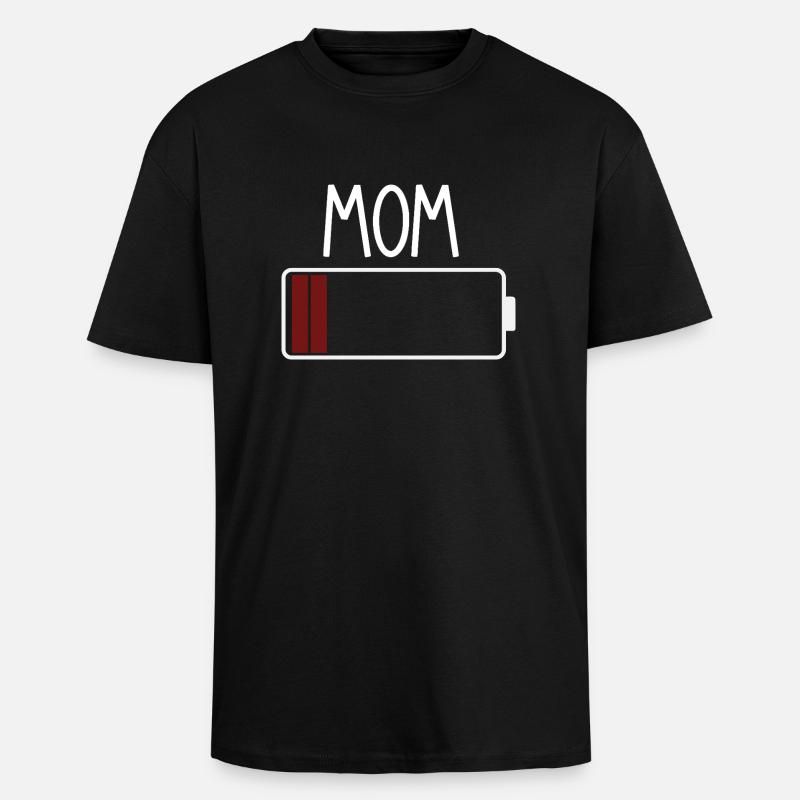 Nut low battery - Unisex Oversized Heavyweight T-shirt - black
