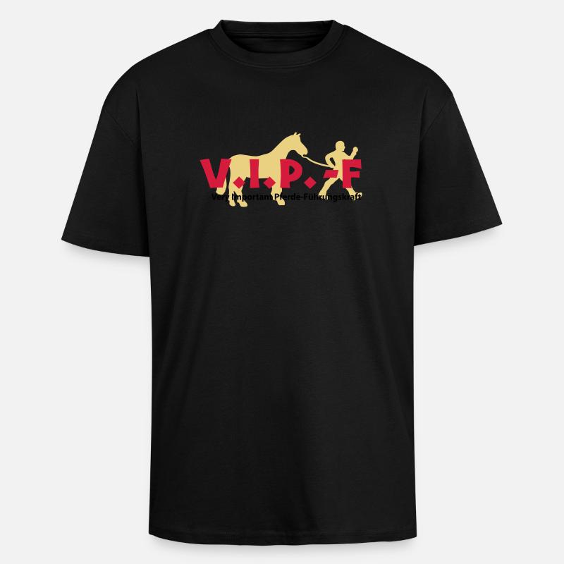 VIP-F - Oversized Heavyweight Unisex T-Shirt - Schwarz