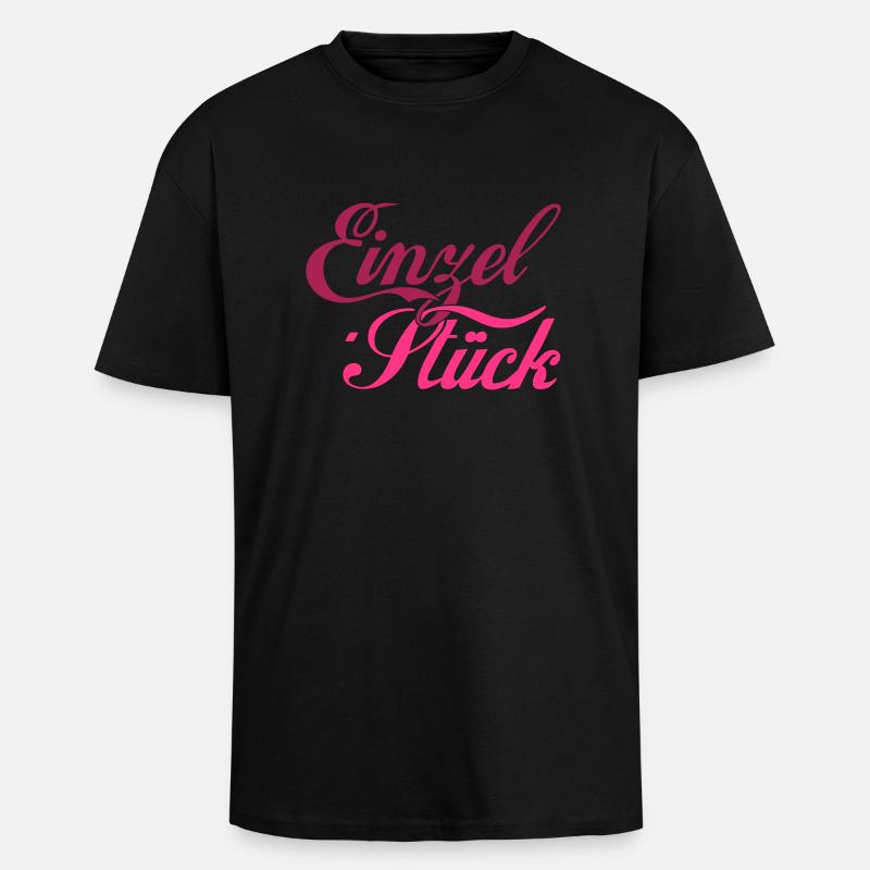Einzel Stück - Oversized Heavyweight Unisex T-Shirt - Schwarz