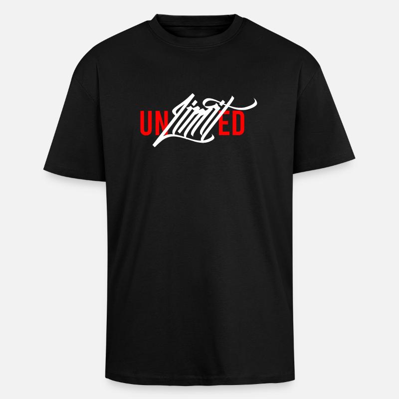Puissance illimitée - T-shirt unisexe oversize épais - noir