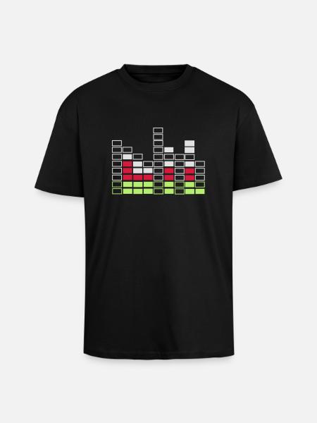 Bassline - Oversized Heavyweight Unisex T-Shirt - Schwarz