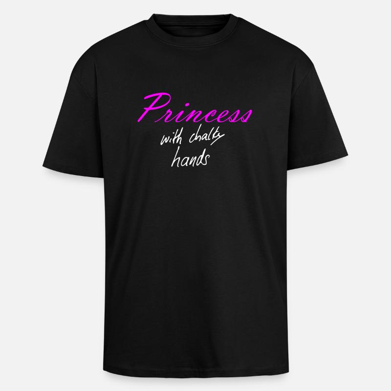 Princess - Oversized Heavyweight Unisex T-Shirt - Schwarz