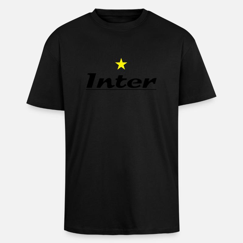 inter_02 - Oversized Heavyweight Unisex T-Shirt - Schwarz