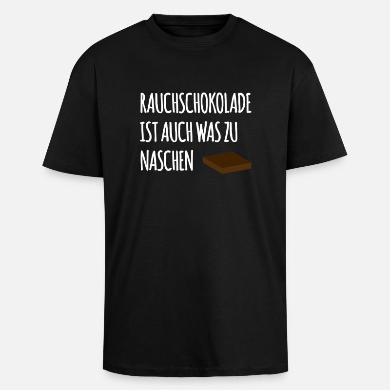 Rauchschokolade - Oversized Heavyweight Unisex T-Shirt - Schwarz