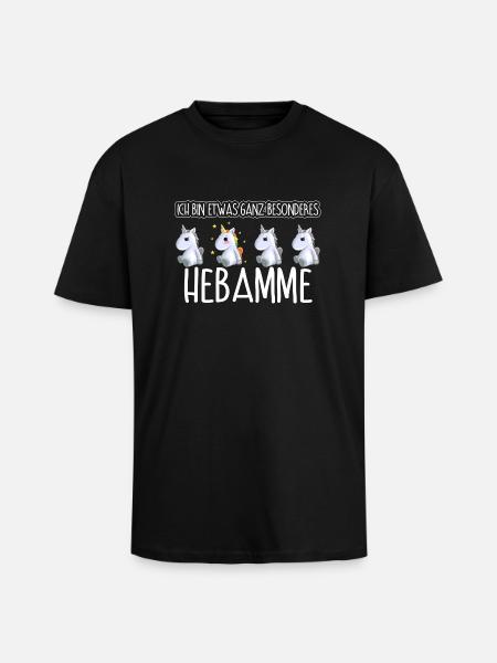 HEBAMME - Toll - Oversized Heavyweight Unisex T-Shirt - Schwarz