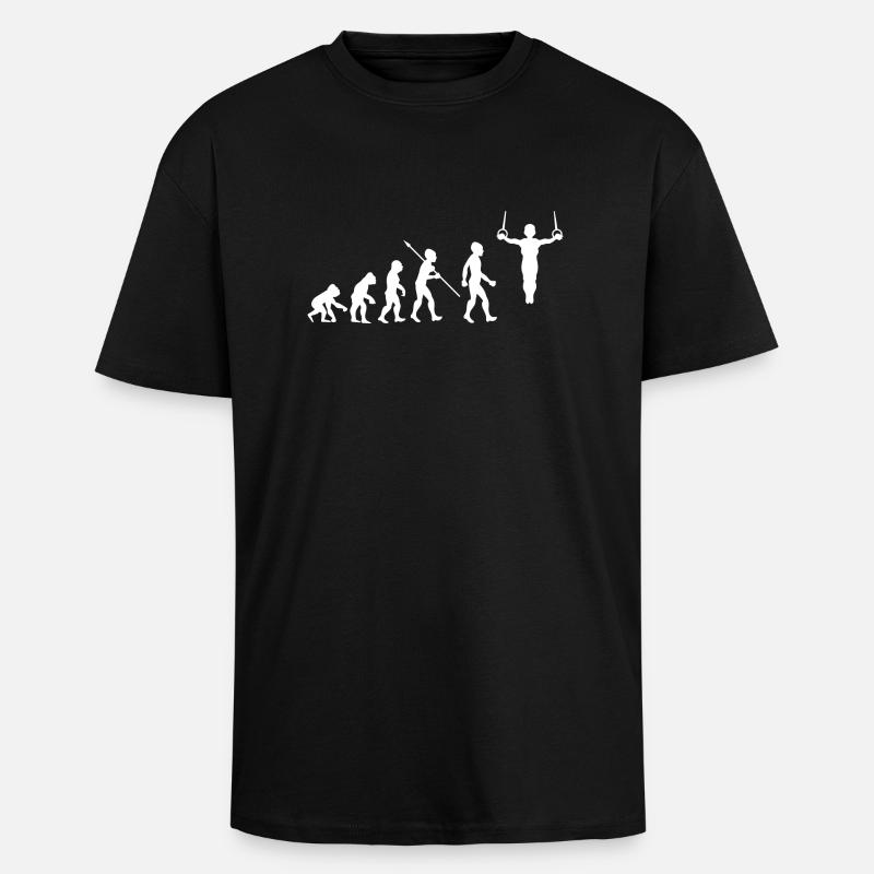 Evolution Gymnastics Gymnastics Acrobatics Gymnastics - Unisex Oversized Heavyweight T-shirt - black