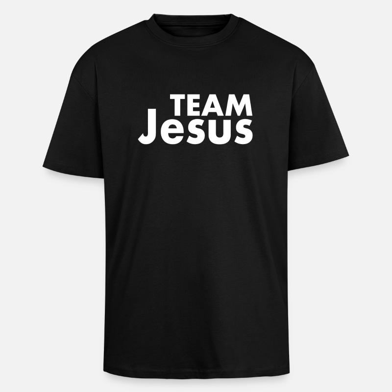 Team jesus - T-shirt unisexe oversize épais - noir